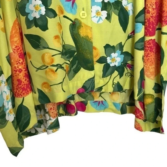 Plus Size Elisabeth by Liz Claiborne Short Sleeve Button Down Top Size 22 - Picture 5 of 9